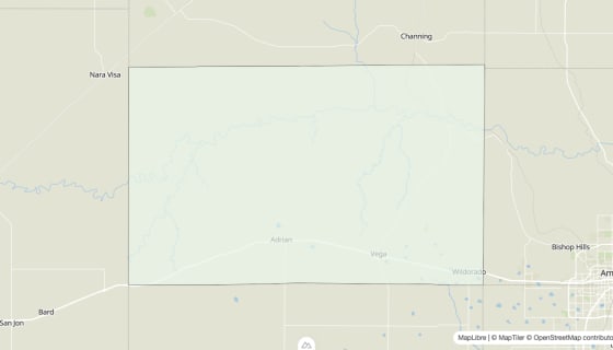 Map preview of Oldham County, TX - Housing Vacancy Rate