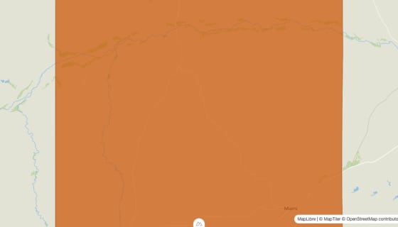 Map preview of Roberts County, TX - Population by Census Tract (2023)