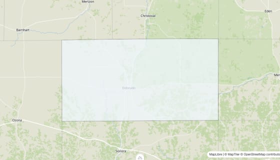 Map preview of Schleicher County, TX - Median Home Value