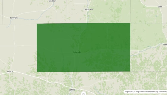Map preview of Schleicher County, TX - Poverty Rate