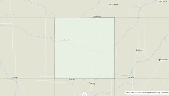 Map preview of Sherman County, TX - Housing Vacancy Rate