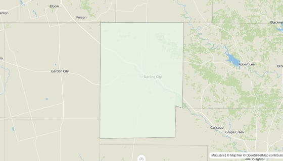 Map preview of Sterling County, TX - Housing Vacancy Rate