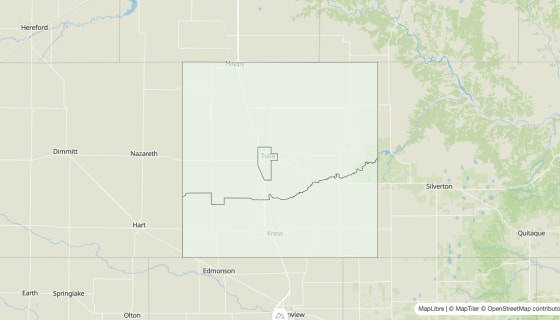 Map preview of Swisher County, TX - Housing Vacancy Rate