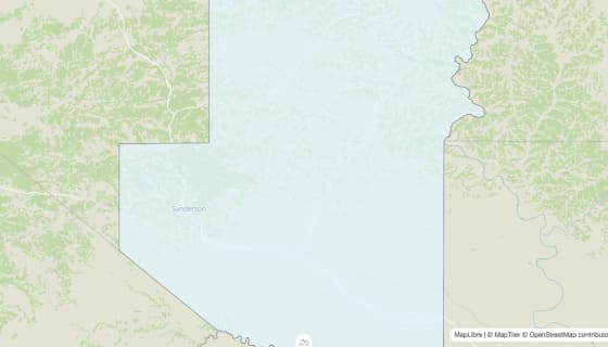 Map preview of Terrell County, TX - Median Age