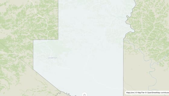 Map preview of Terrell County, TX - Median Home Value