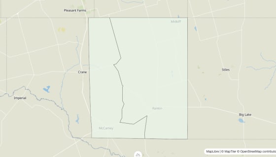 Map preview of Upton County, TX - Housing Vacancy Rate
