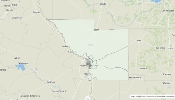 Map preview of Webb County, TX - Housing Vacancy Rate