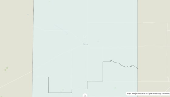 Map preview of Yoakum County, TX - Unemployment Rate