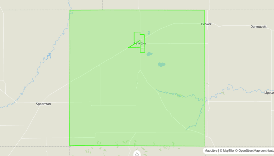 Map preview of Ochiltree
County, TX - Census Tracts