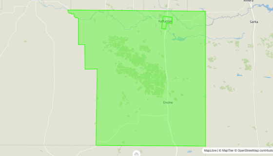 Map preview of Brooks 
  County, TX - Census Tracts