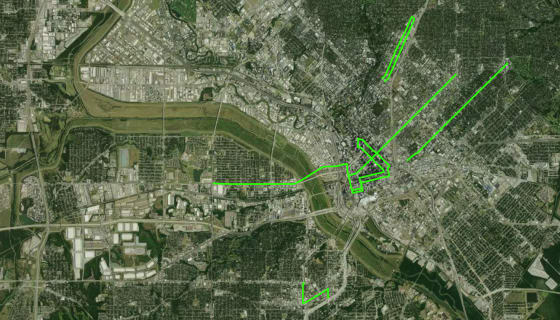 Map preview of DART - Potential Streetcar Corridors