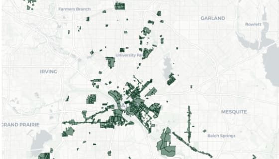 Map preview of Dallas — PD Subdistricts