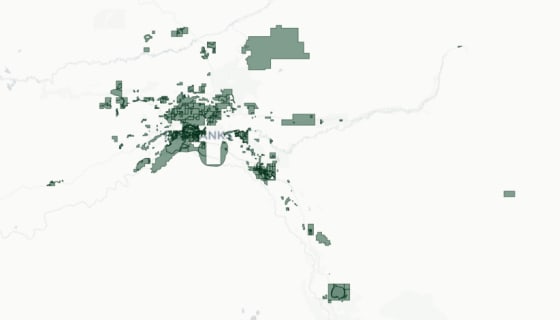 Map preview of Waxahachie, TX — Zoning