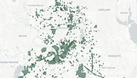 Map preview of Dallas — All Planned Development (PD) Districts