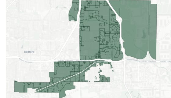 Map preview of Euless, TX — Zoning