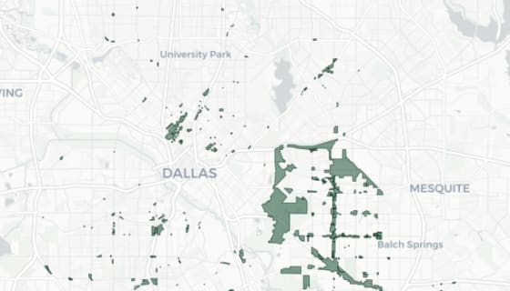 Map preview of Dallas — Dry Overlay