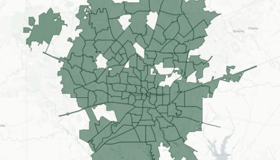 Map preview of San Antonio Police Districts (SAPD)