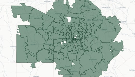 Map preview of San Antonio — Home Values by ZIP Code (Zillow Jun 2026)