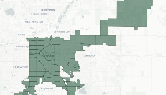 Map preview of Denver Neighborhoods