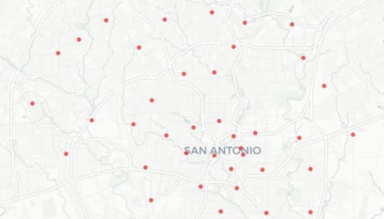 Map preview of San Antonio Fire Stations (SAFD)