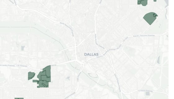 Map preview of Dallas — CD Subdistricts