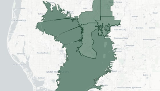 Map preview of Tampa Fire Districts