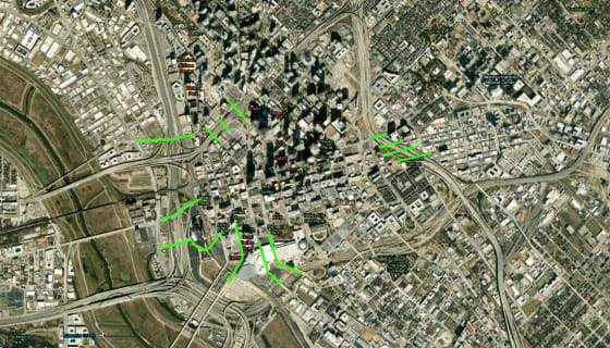 Map preview of Dallas - Missed Connections