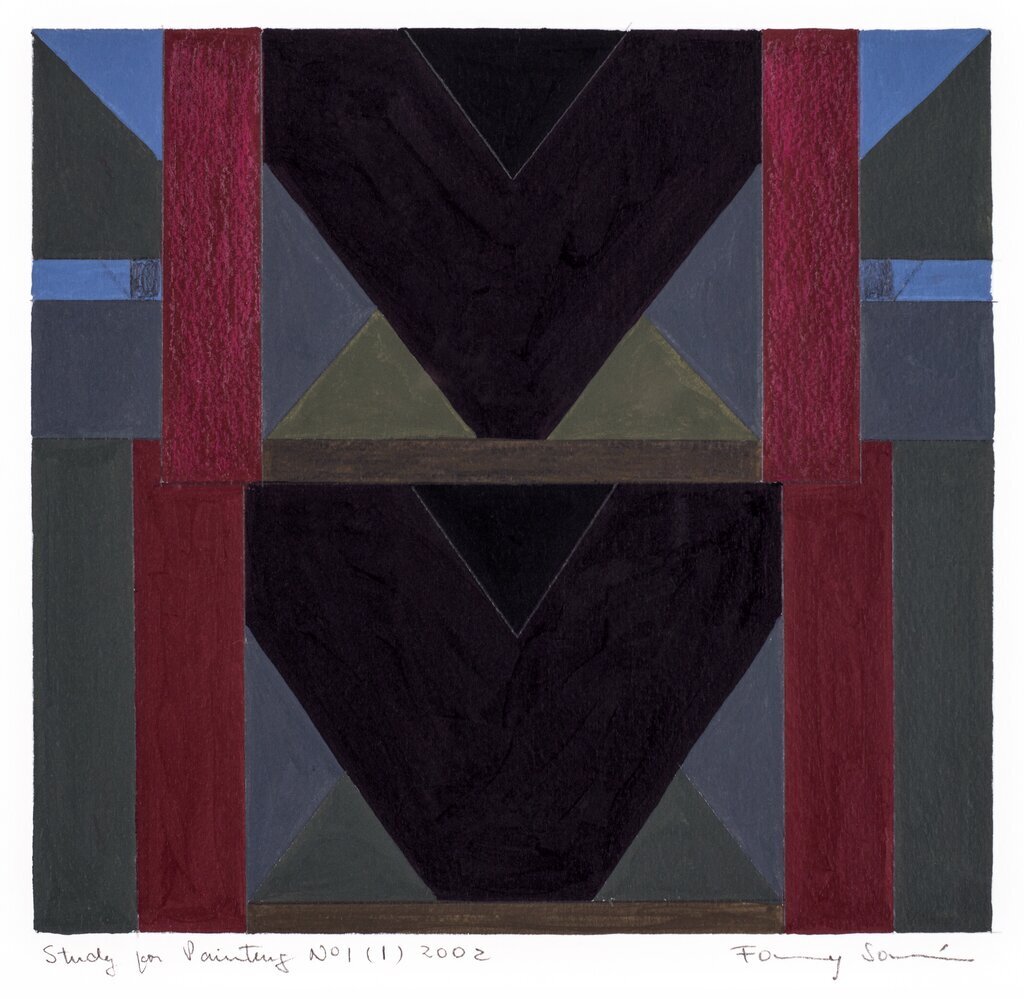 Forme G, oil on cardboard (1948)