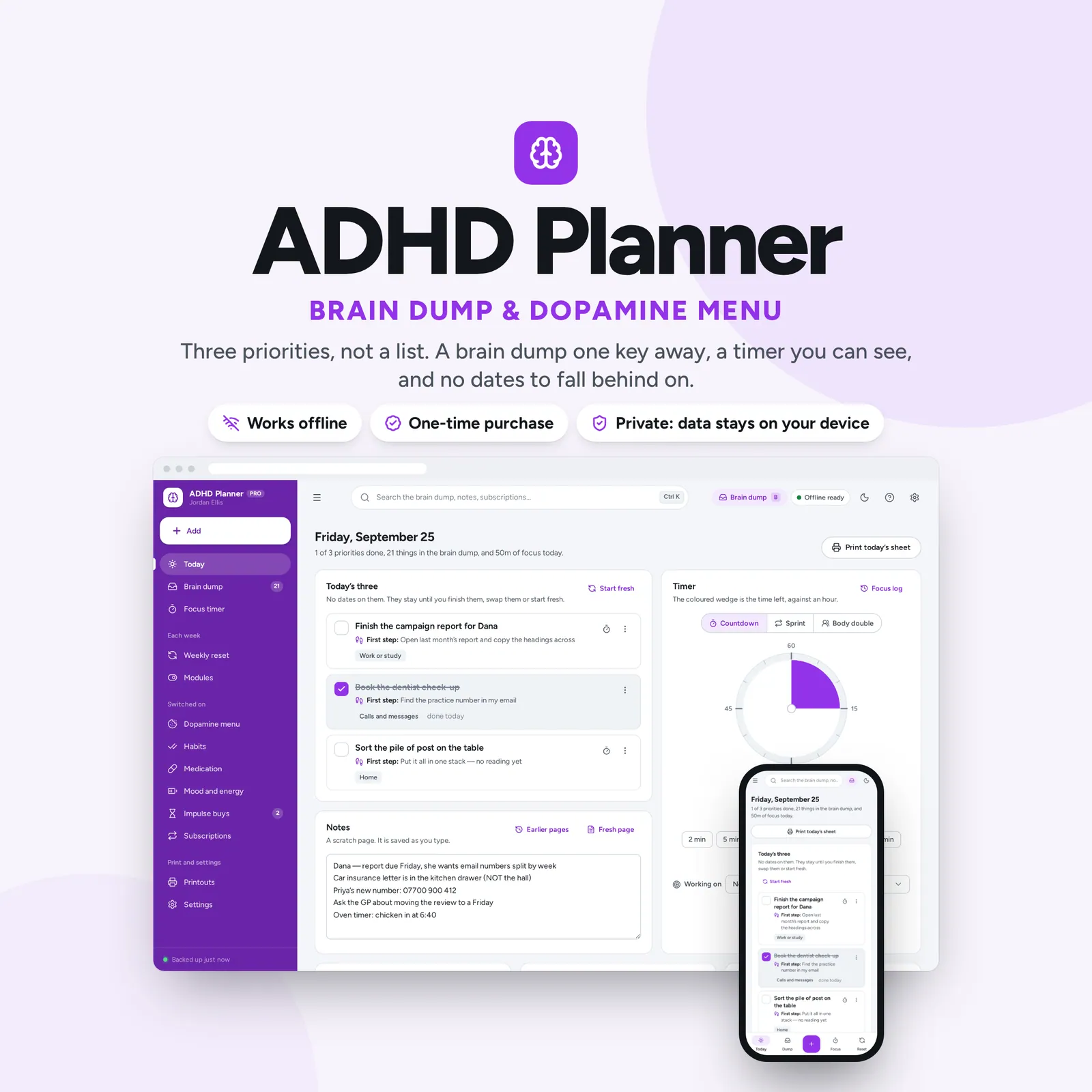 ADHD Planner: cover