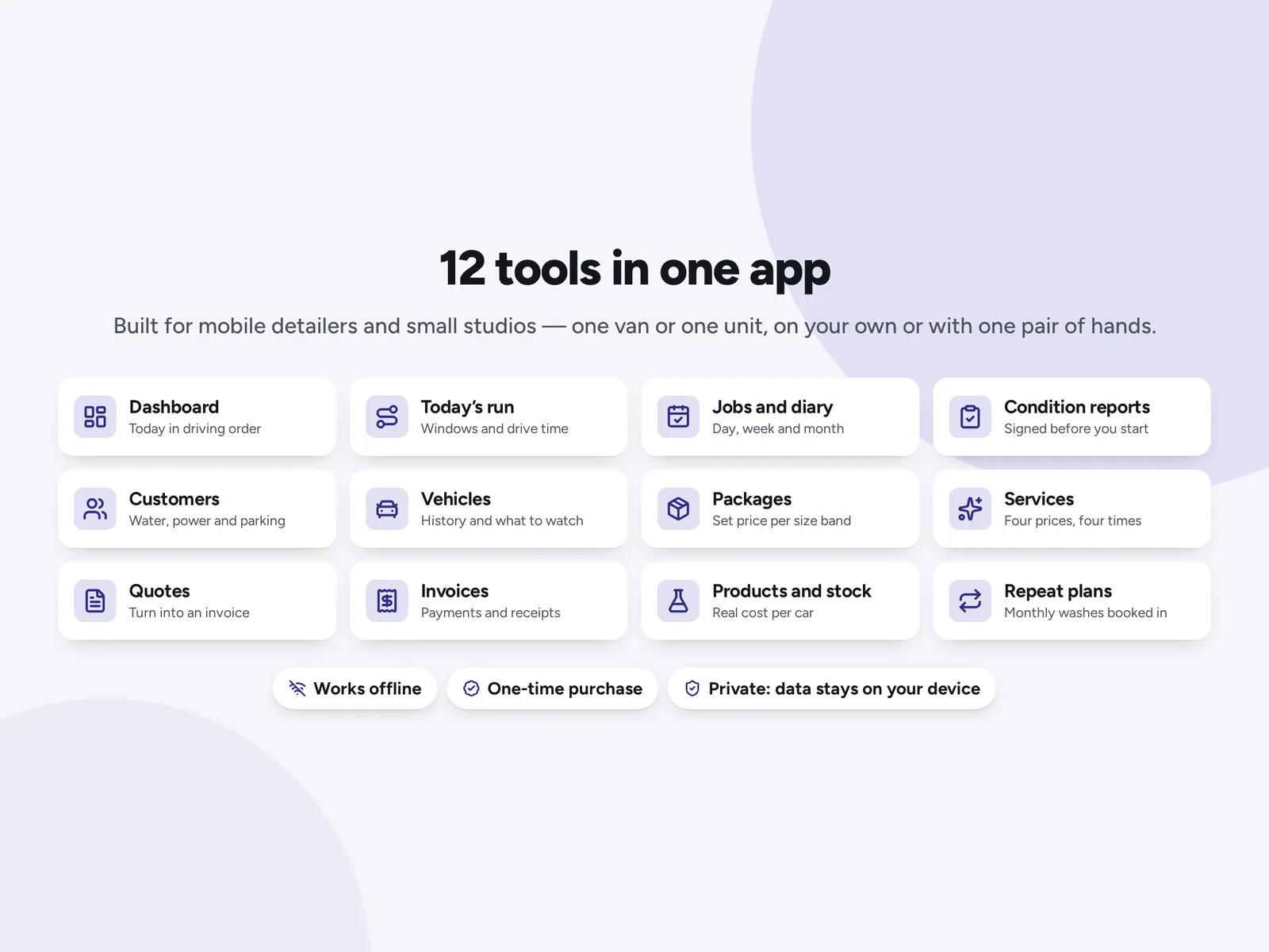 12 tools in one app