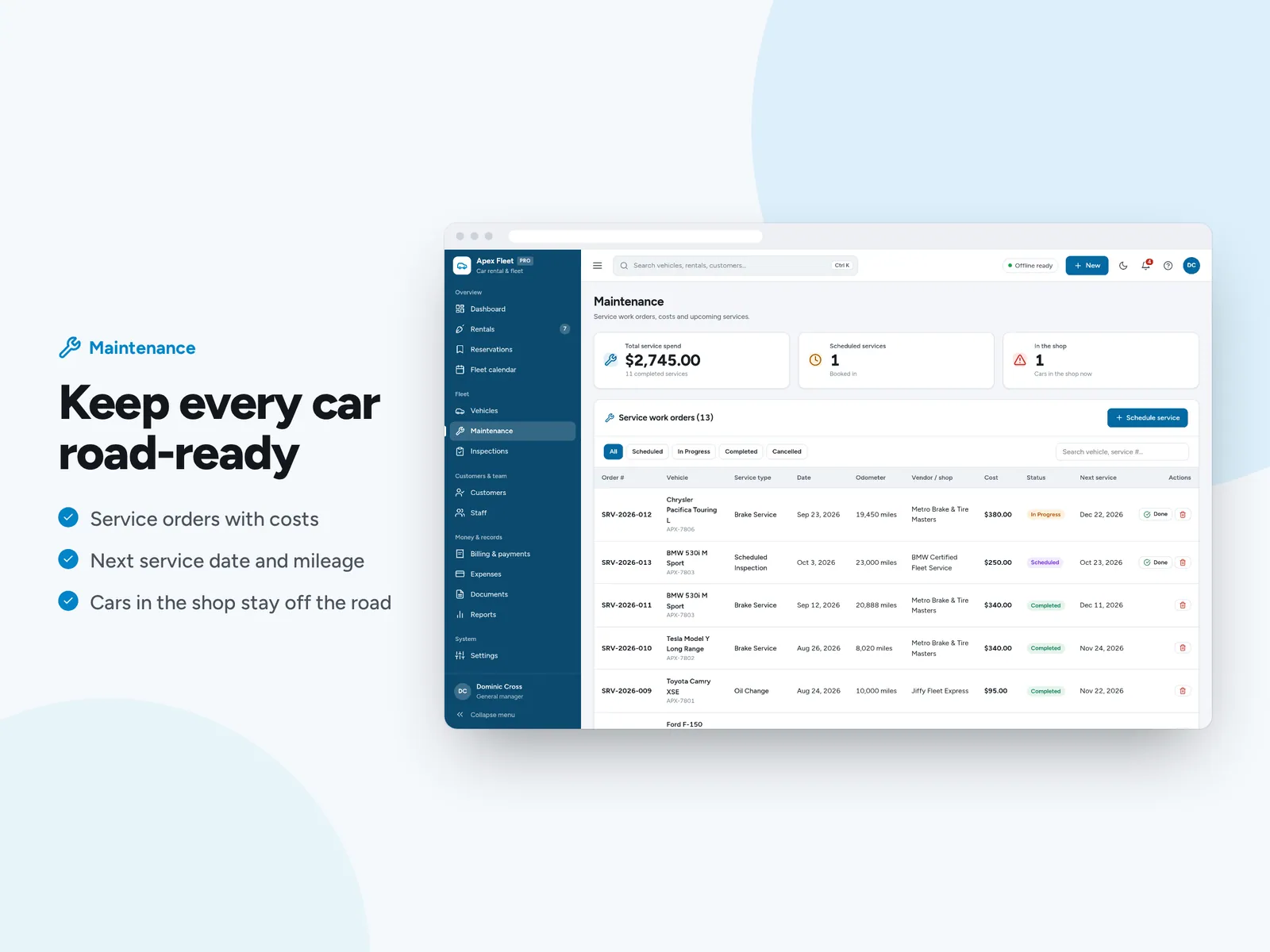 Keep every car road-ready
