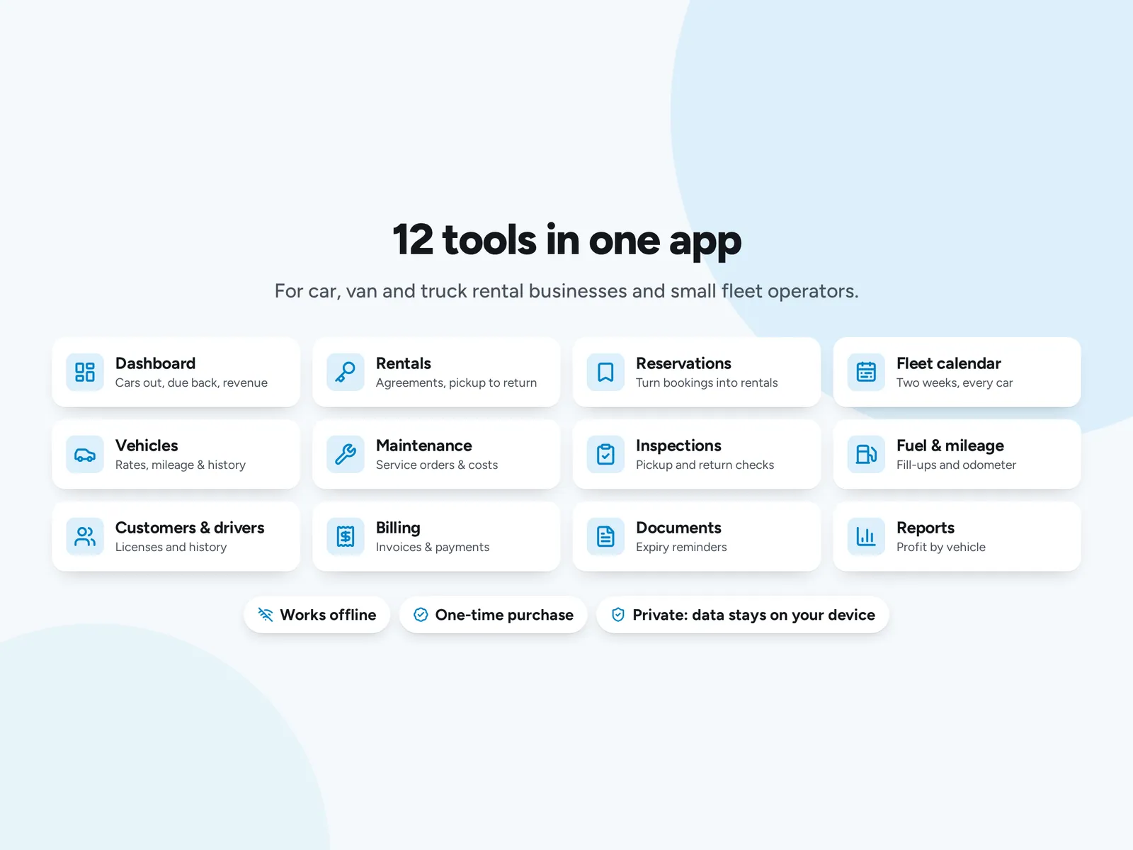 12 tools in one app