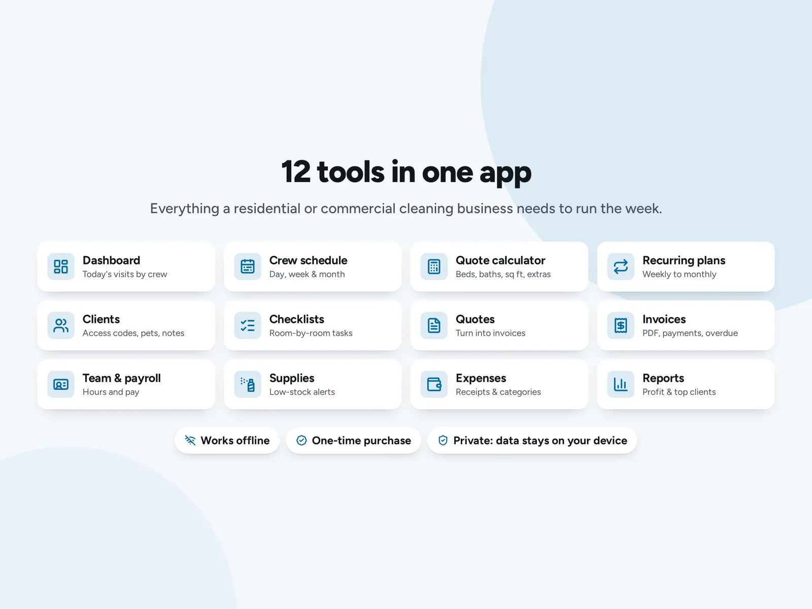 12 tools in one app