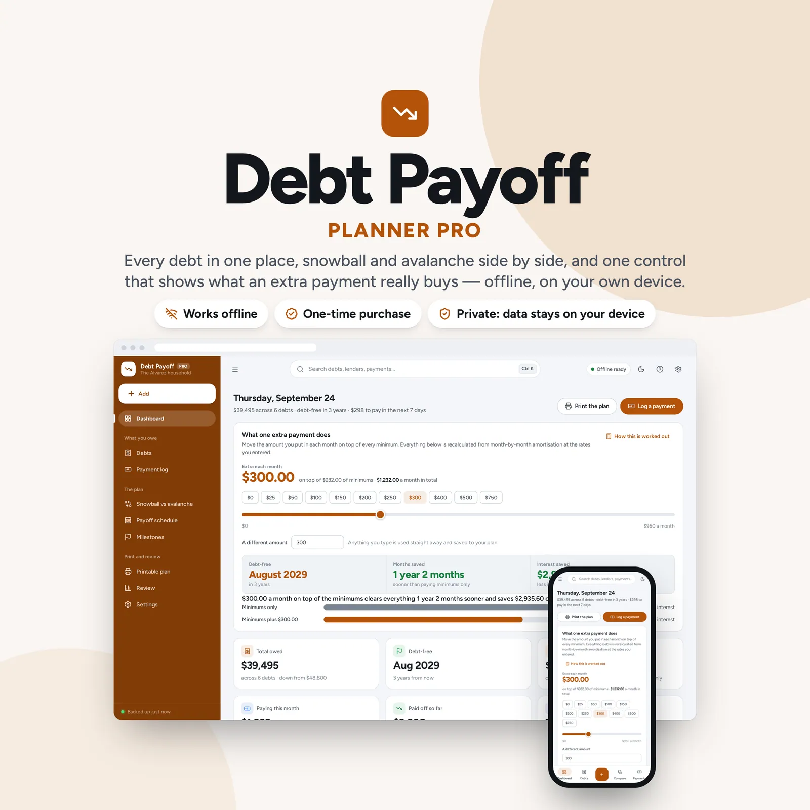 Debt Payoff Planner: cover