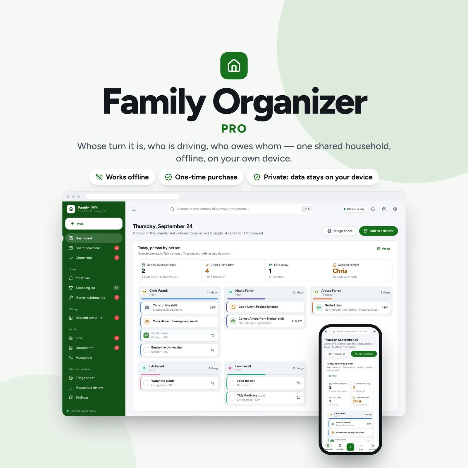 Family Organizer: cover