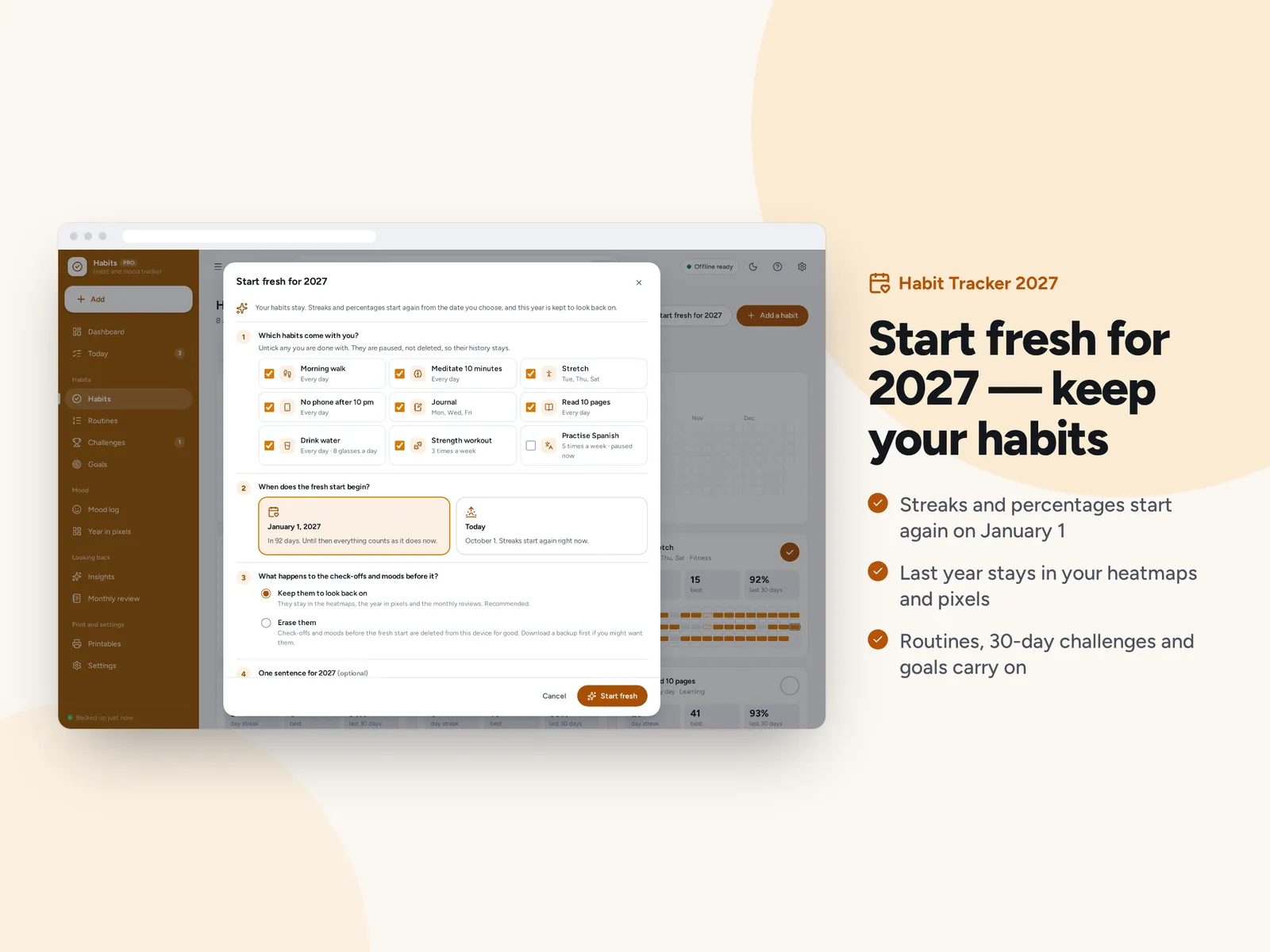 Start fresh for 2027 — keep your habits