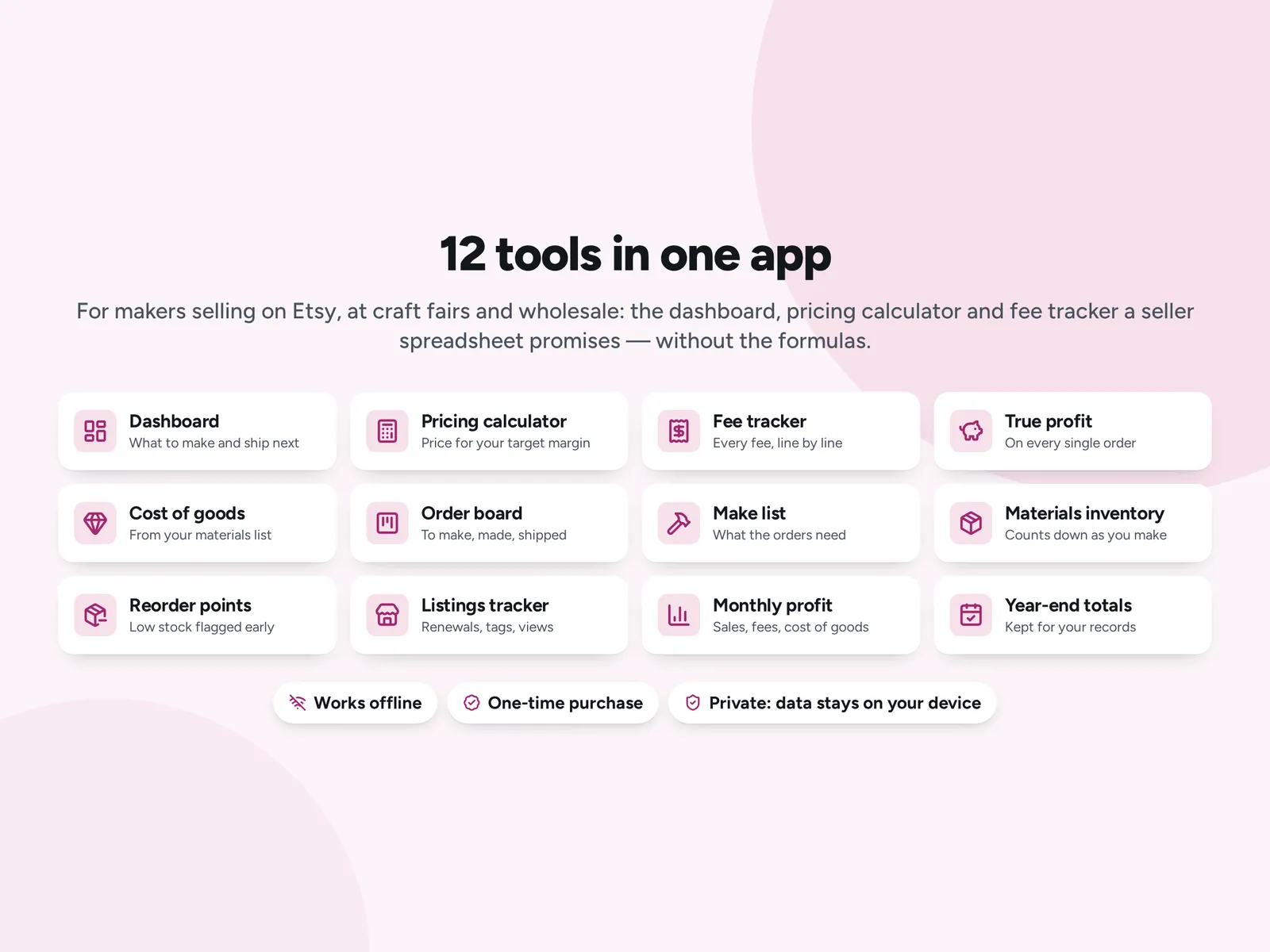 12 tools in one app