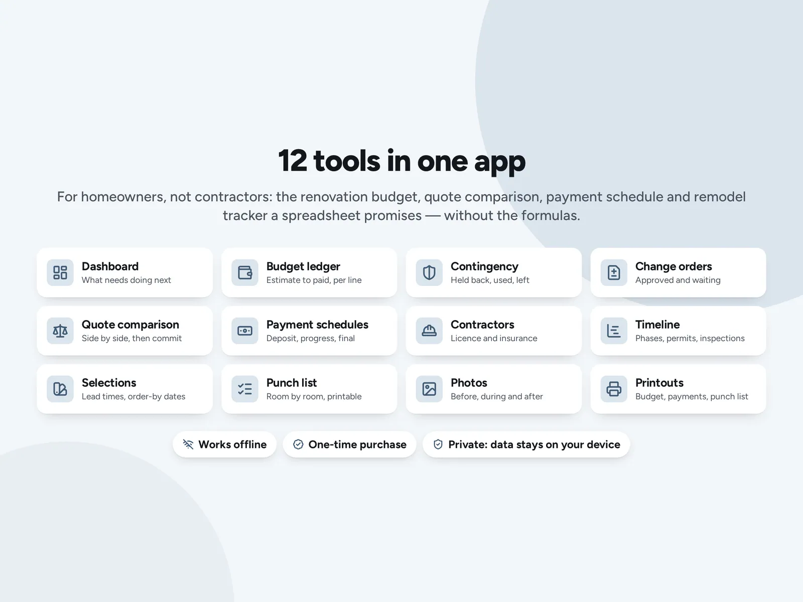 12 tools in one app