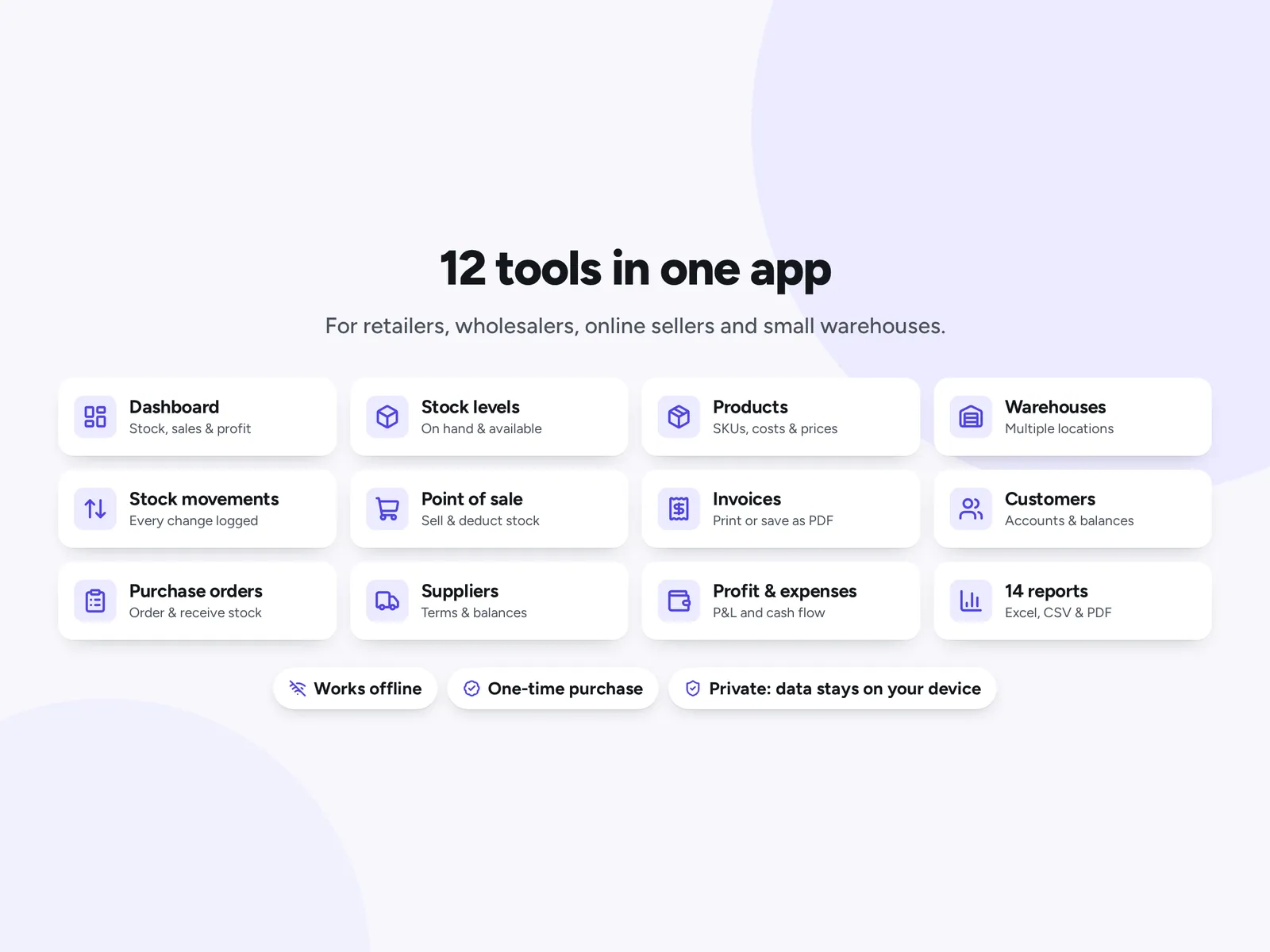 12 tools in one app