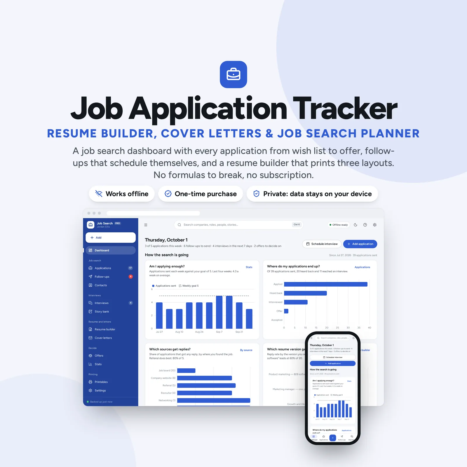 Job Search Planner: cover