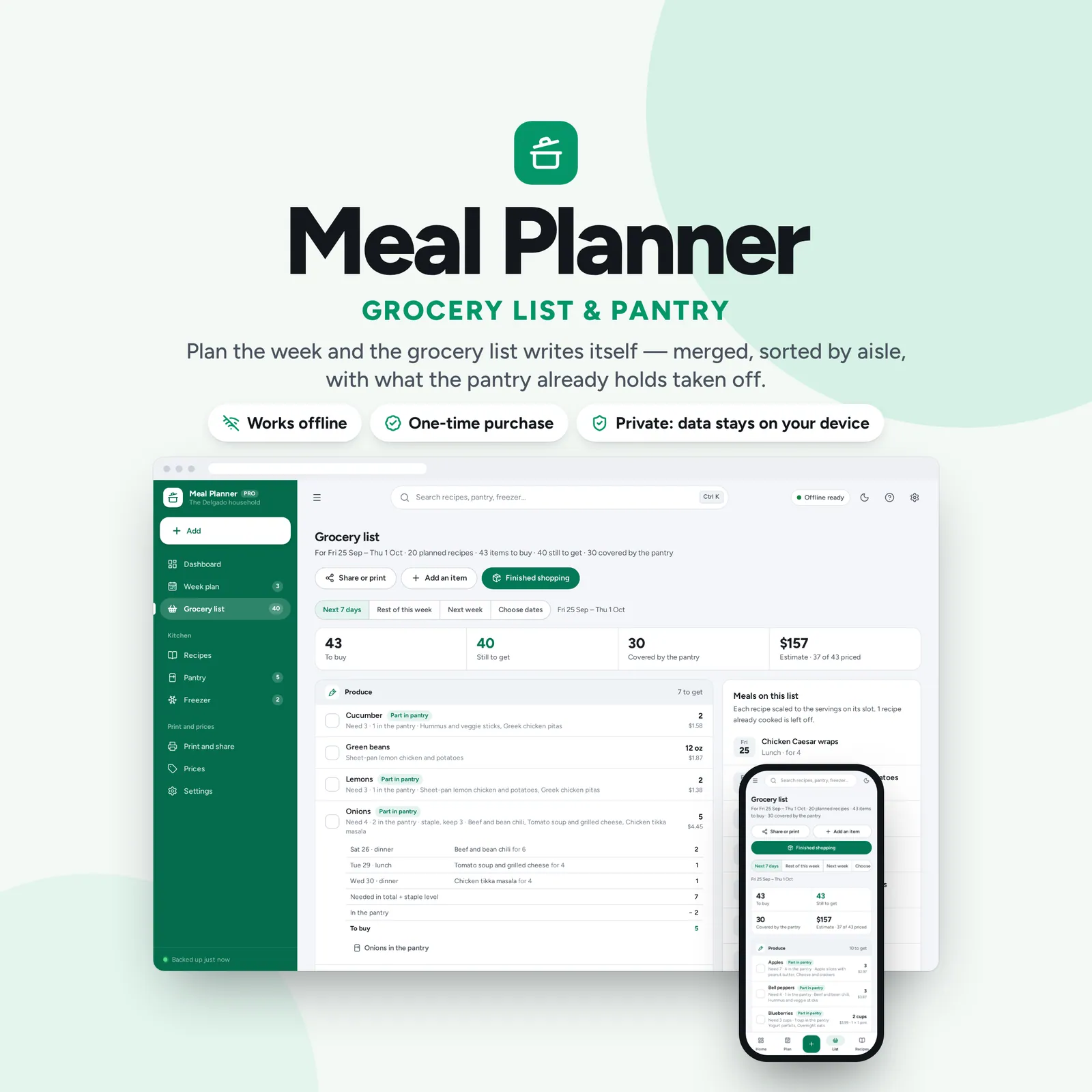 Meal Planning System: cover