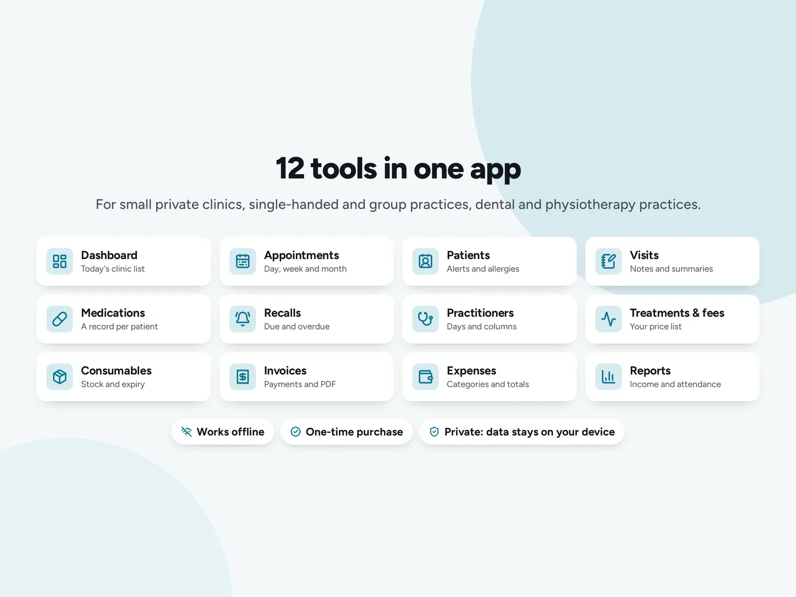 12 tools in one app