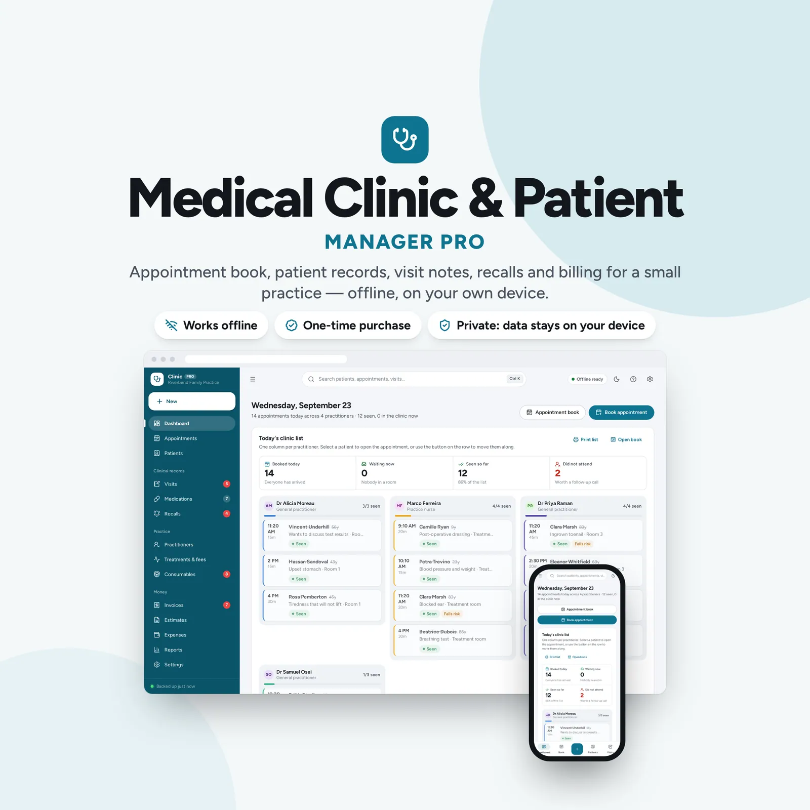 Medical Clinic & Patient Manager: cover