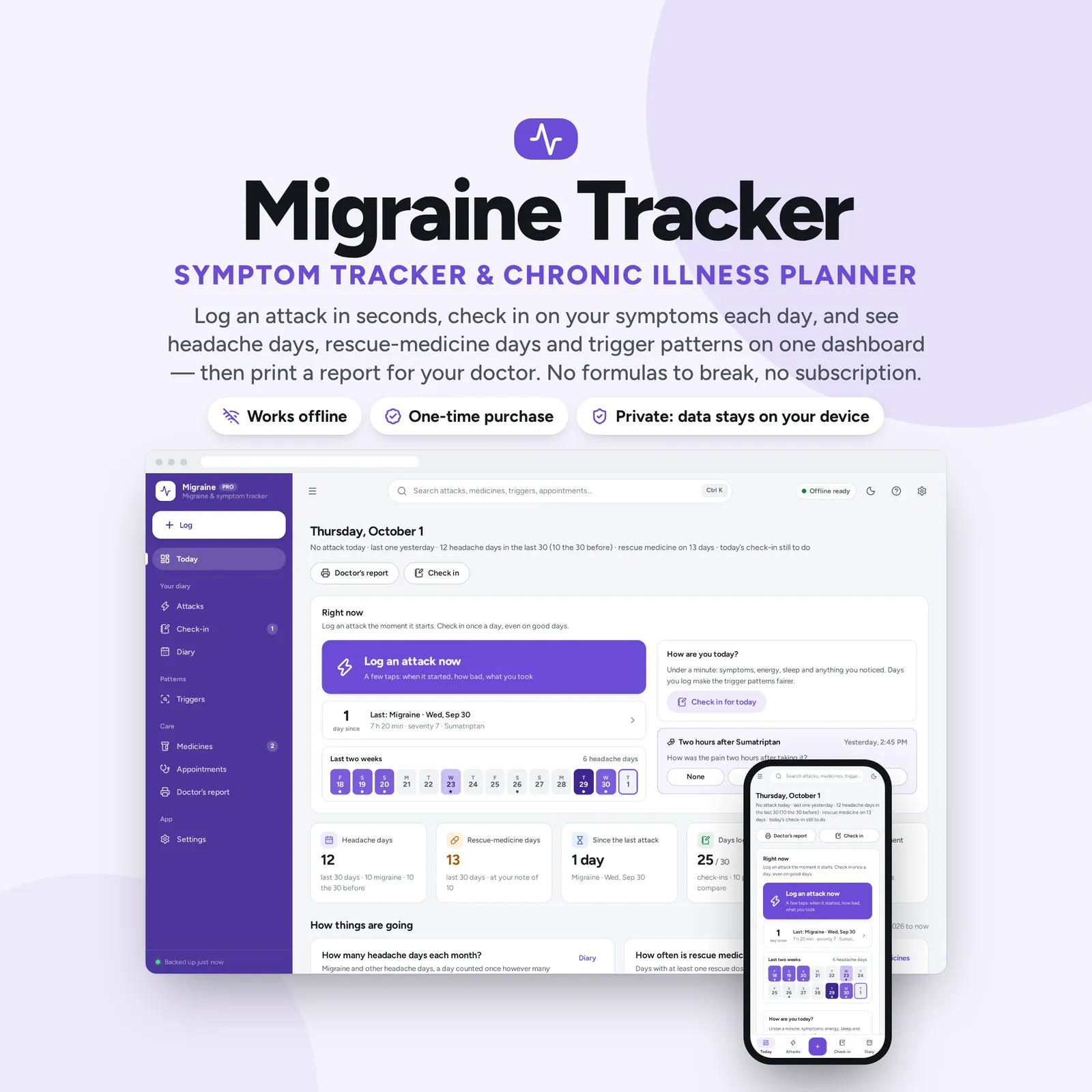 Migraine & Symptom Tracker: cover