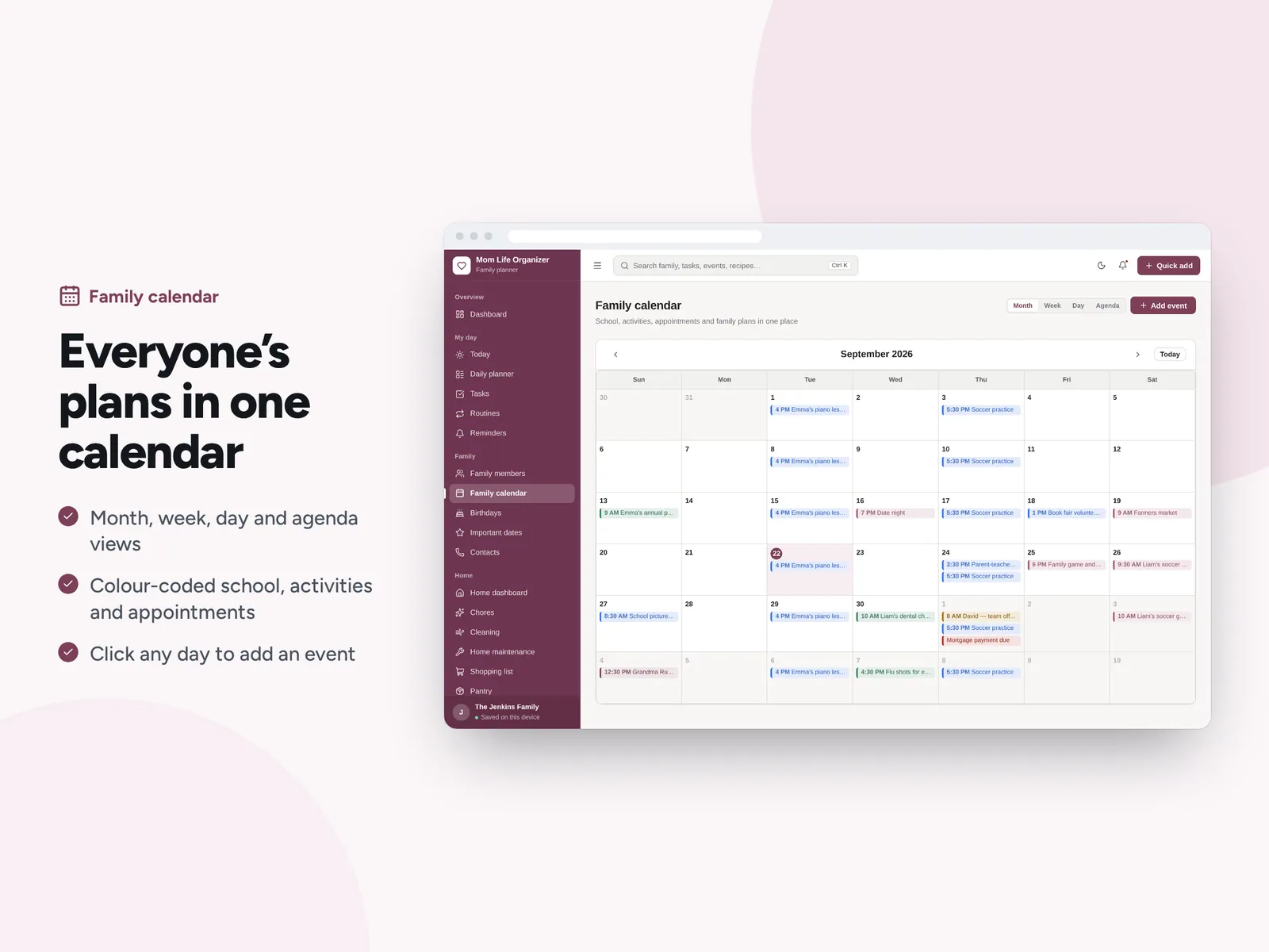 Everyone’s plans in one calendar