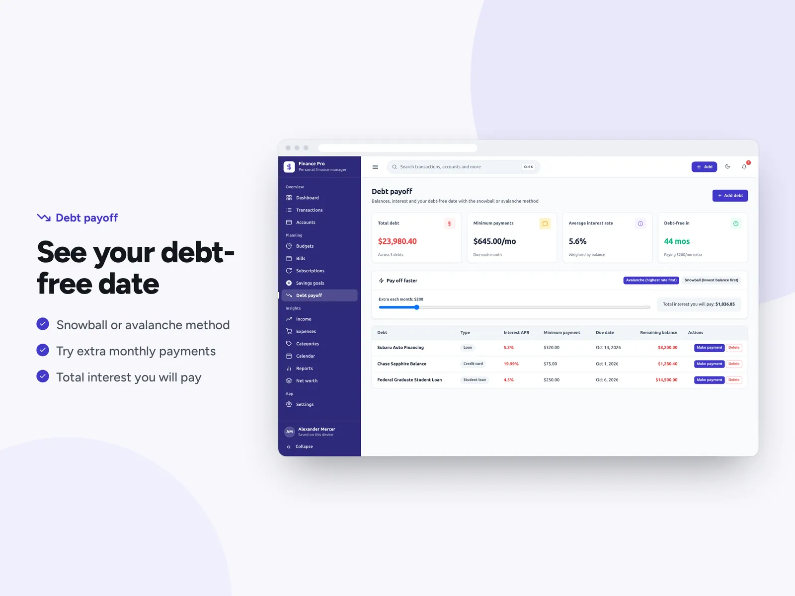 See your debt-free date
