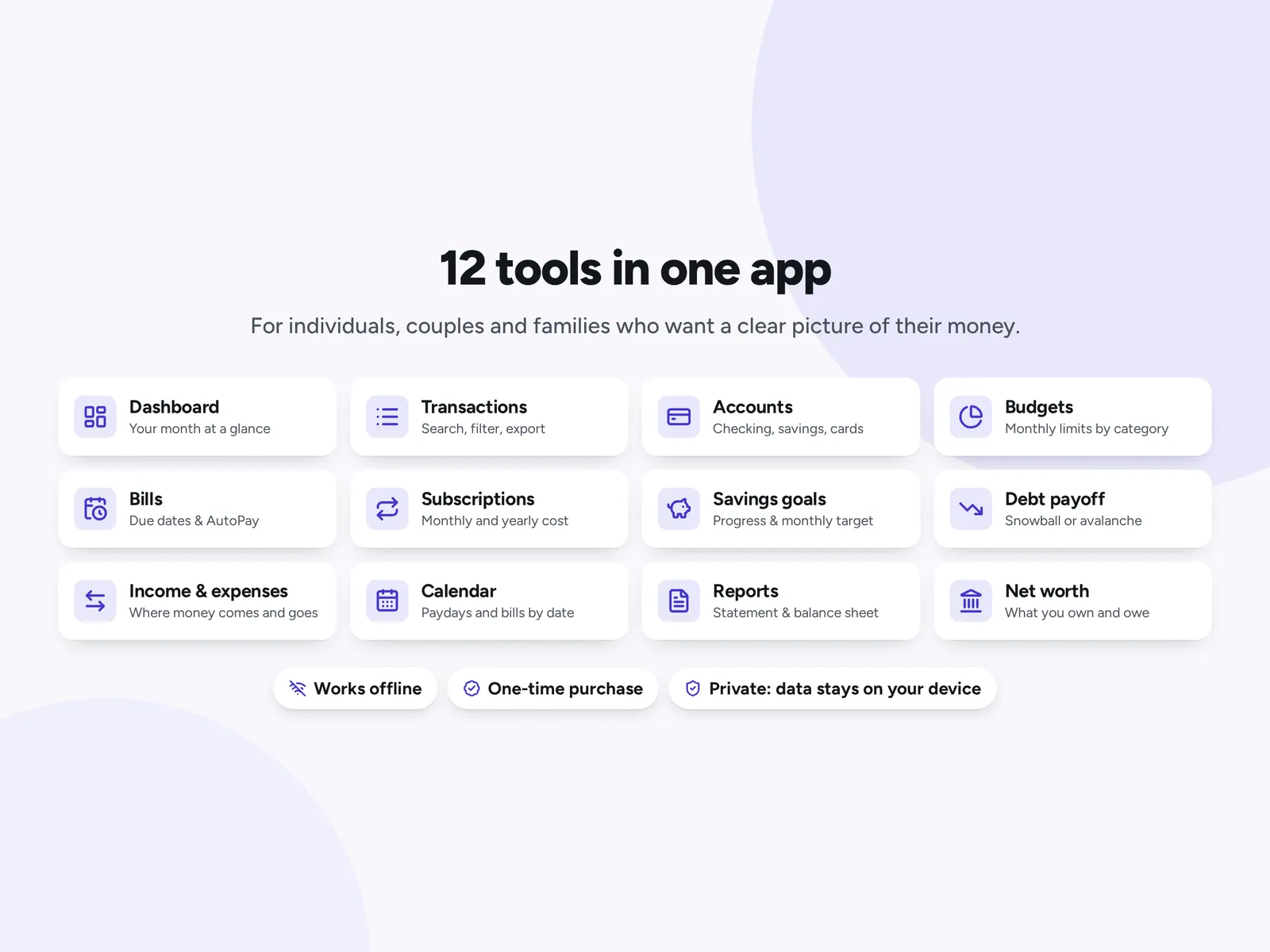 12 tools in one app