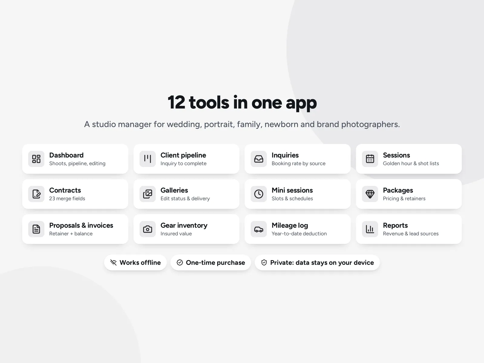 12 tools in one app