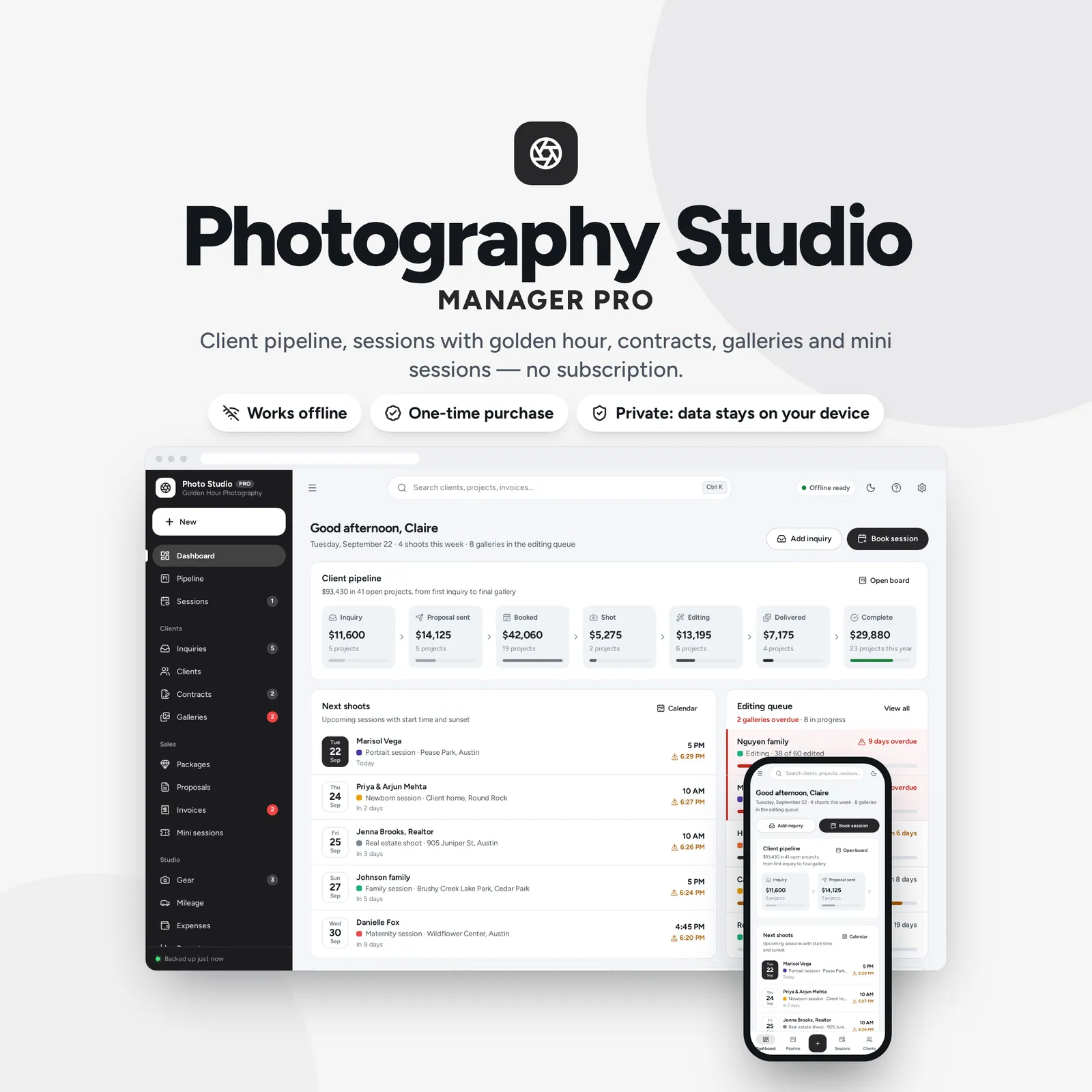 Photography Studio Manager: cover