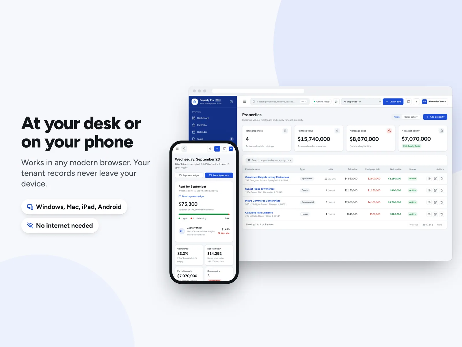 At your desk or on your phone